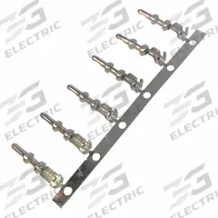 Insulation Support Crimp Contact: Sure-Seal, Male, 18 to 14 AWG, Crimp, Tin, Copper Alloy, 400V AC (MPN 110238-0195). Key specifications — Connection Type: Crimp; Product Packaging Form: 5000-Piece Reel; Brand: SURE-SEAL CONNECTIONS; Pole Material: Copper Alloy; Wire Size: 18 to 14 AWG; Compatible with Series: Sure-Seal; Contact Gender: Male; Plating Material: Tin.