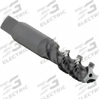 OSG Spiral Flute Tap: M10x1.5 Metric, 6H, 3 Flute, Bottoming Chamfer, Black Oxide High Speed Steel (MPN 2988501)