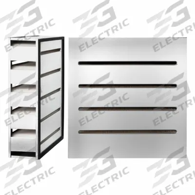 FLEETGUARD Air Filter: Panel, Oblong, Panel, 19 1/2 in Outside Dia - Bottom - Panel Engine Air Filters