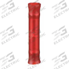 3M Butt Splice Connector: Red, Nylon, For Wire Size 22 AWG – 18 AWG, 600 V, Pack Qty 100 (MPN MNG18BCX). Key specifications — Brand: 3M.