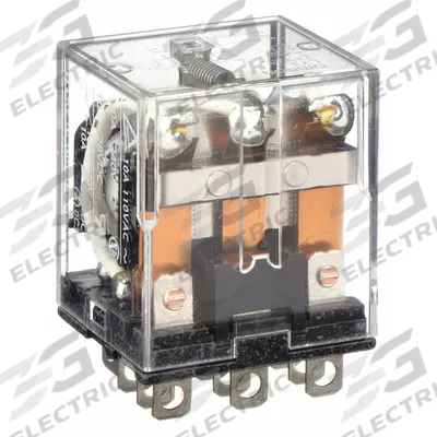 OMRON General Purpose Relay: Socket Mounted, 10 A Current Rating, 24V AC, 3PDT - Socket-Mounted Relays