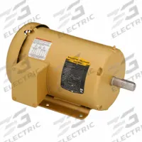 BALDOR General Purpose Motor: Rigid Base Mount, Totally Enclosed Fan Cooled, 2 hp, 208-230/460V AC (MPN EM3558T). Key specifications — Brand: BALDOR; Nameplate Voltage @ 60 Hz: 208-230/460V AC; Full Load Current @ 60 Hz: 5.8/2.9 A; Nameplate RPM @ 60 Hz: 1,755 RPM; Motor Enclosure: TEFC.