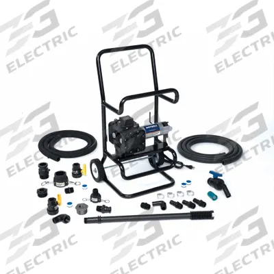 SOTERA Electric Drum Pump: Pump with Hose & Nozzle, 1/4 hp HP, 115 V AC, 13 gpm - Diaphragm Drum Pumps