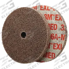 SCOTCH-BRITE Unitized Wheel: 3 in Dia x 1/4 in W, 1/4 in Arbor Hole, Aluminum Oxide, Medium, XL-UW (MPN 7000045935). Key specifications — Series: XL-UW; Brand: SCOTCH-BRITE.