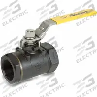 SHARPE Manual Two-Way Ball Valve: 1/2 in, Carbon Steel, Straight, FNPT x FNPT, Full Port Ball Port (MPN 4353010400). Key specifications — Brand: SHARPE; Handle: Locking Lever.