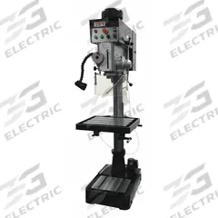 JET Floor Drill Press: Belt Drive, Variable Speed, 225 RPM – 2,000 RPM, 460V AC /Three-Phase, 2 hp (MPN JDP20EVST-460-PDF). Key specifications — attr22849: 65 to 2,000 RPM; attr22858: 460V AC; attr73523: Drilling; attr22856: Belt; attr73570: Three-Phase; attr22850: 10-7/16 in; attr22846: 2 hp; attr22840: 9.2 A.