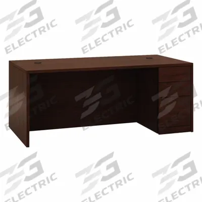 HON Desk: Mahogany, 72 in Overall Wd, 36 in Overall Dp, Mahogany - Hon 10500 Series