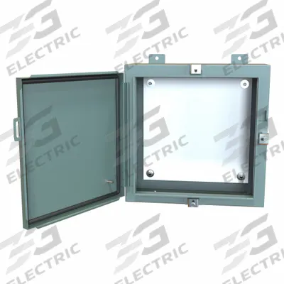 HAMMOND Electrical Enclosure: Steel, 16 in x 16 in x 6 in, NEMA 12/13/3R/4, w/Panel - Steel Washdown Enclosures