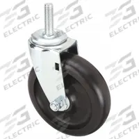 APPROVED VENDOR Stem Caster: Swivel, 5 in Wheel Dia., 1 1/4 in Wheel Wd, Polyolefin, Light Duty (MPN 32J975). Key specifications — Brand: APPROVED VENDOR; Thread Size: 1/2"-13; Roll Up: Swivel.