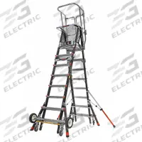 LITTLE GIANT Combination Ladder: 2 Configurations, Fiberglass, 375 lb Load Capacity, 156 lb Wt (MPN 18515-243). Key specifications — Brand: LITTLE GIANT; Included Features: Wheels.