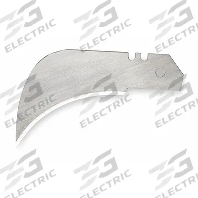 WESTWARD Utility Blade: 3 1/4 in Blade Lg, 2 in Blade Wd, 0.024 in Blade Thick - Straight-Edge Hook-Tip Replacement Utility Blades