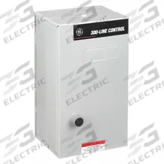 GE Magnetic Motor Starter: Non-Reversing, 3 Poles, NEMA Size 2, 45 A, 240V AC Coil (MPN CR306D103). Key specifications — Brand: GE; Coil Voltage: 240V AC; Phase: Three; Signaling Features: Pilot Light; Thermal Units Required: 3 Melting Alloy Units (Not Included).