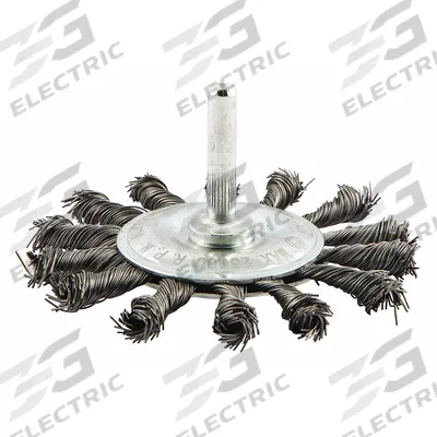 APPROVED VENDOR Wire Wheel Brush: Twisted Steel, 3 1/4" Dia x 3/8" Wd, 1/4" Shank - Heavy-Cleaning Brushes for Contoured Carbon Steel Surfaces