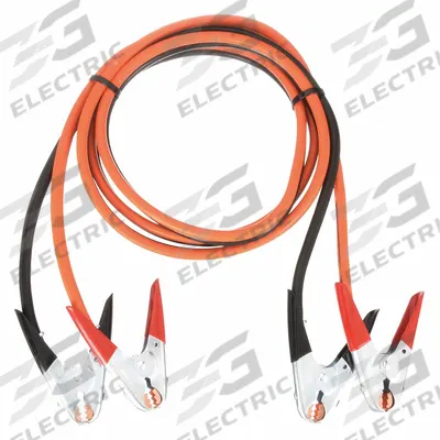 WESTWARD Booster Cable: Crimped, 1 AWG, Spring Clamp Grip, 25 ft Cable Lg - Clamp Jumper Cables