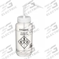 APPROVED VENDOR Wash Bottle: 500 mL, Ethanol, White, Narrow, Std Spout Spout, White, 75 mm Body Dia (MPN 24J883). Key specifications — Closure Color: White; Vented/Nonvented: Vented; Body Color: White; Brand: APPROVED VENDOR; Imprinting Group: Specific Chemicals.