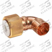 JW WINCO Fluid Valve Connector Piece: For GN 880, 90°, 26 mm Nominal Size, Copper, Brass, 20 mm Barb (MPN 880.1-26-C). Key specifications — attr1303547: JW WINCO; attr1303555: Brass; attr1303562: Copper; attr1303557: M26x1.5.