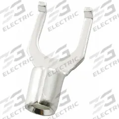 GRAINGER Fork Terminals: Bare, #8 Stud Size, 22 AWG – 16 AWG Wire Range, Flanged Fork, 600 V (MPN 24C876). Key specifications — attr1307963: 24C876; attr1307967: GRAINGER.