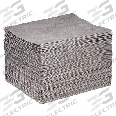 SPILLTECH Sorbent Pad: 64 oz Volume Absorbed Per Pad, 18 in x 15 in Pad Size (L x W) - Sorbent Pads