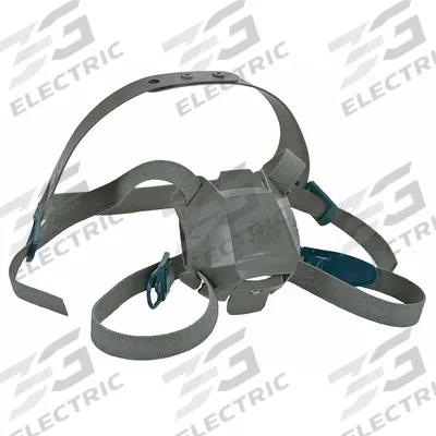3M Head Harness Assembly: 6500 Series Half Mask Respirators - Replacement Exhalation Valves & Diaphragm