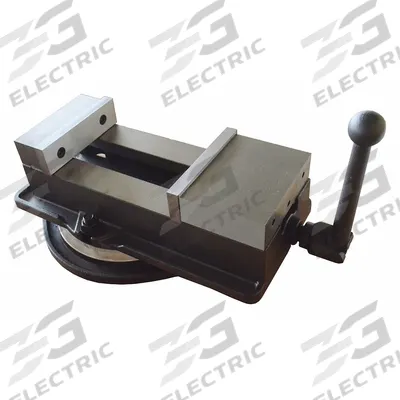 Dayton Machine Vise: 6 in Jaw Face Wd, 7 1/2 in Max Jaw Opening, 1 3/4 in Throat Dp - Swivel-Base Milling Machine Vises