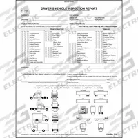 JJ KELLER Detailed Vehicle Inspection Report: Carbonless, Driver Vehicle Inspection Report, 2-Ply (MPN 11724). Key specifications — Manufacturer Part Number: 11724; Language: English; Brand: JJ KELLER; Format: Book; Features: Lists Specific Tractor and Trailer Parts; Form Type: Driver Vehicle Inspection Report; Includes Carbon: Carbonless; Ply Count: 2-Ply.