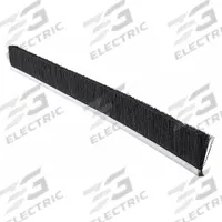 TANIS Strip Brush: 2 in Bristle Trim Ht, Black, 0.02 in Bristle Dia, Crimped Wire, 36 in Brush Lg (MPN 1VKT5). Key specifications — Bristle Type: Crimped Wire; Backing Material - Brush: Steel; Bristle Color: Black; Brand: TANIS.