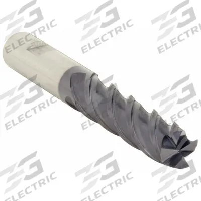 WIDIA HANITA Square End Mill: Carbide, TiAlN Coated, 4 Flute, 3/4" Mill Dia, 3" LOC - Fast-Cutting Carbide Square End Mills for Steel & Cast Iron