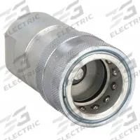 SAFEWAY HYDRAULICS Hydraulic Quick Connect Hose Coupling: 1 in Coupling Size, Steel, Push-to-Connect (MPN S25-8P). Key specifications — Brand: SAFEWAY HYDRAULICS; Thread Size: 1"-11-1/2; Body Material: Steel; Coupling Locking Type: Push-to-Connect.