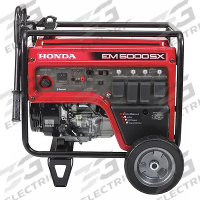HONDA Portable Generator: Conventional, Gasoline, 4,500 W Running, 5,000 W Starting - Conventional Generators