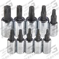 PROTO Socket Bit Set: 1 - 25 Pieces, 1/4 in, 3/8 in Drive Size, 10 Pieces, Fixed Insert (MPN J4740C). Key specifications — attr1216280: Fixed Insert; attr1216283: PROTO; attr1225718: 2 mm to 10 mm; attr1227491: 1/4 in, 3/8 in.