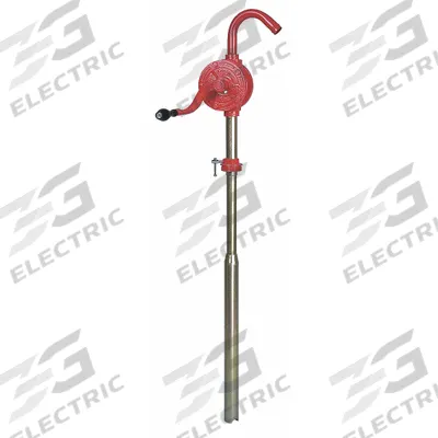 WESTWARD Hand Pump: Rotary Action, Pump with Spout, 8.5 oz per stroke - Rotary-Crank Drum Pumps