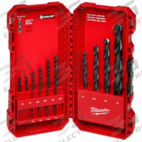 MILWAUKEE Jobber Length Drill Bit Set: 14 Pc, 1/16" to 1/2", 135° Split Point, Black Oxide HSS (MPN 48-89-2800). Key specifications — attr1236168: PACKOUT™ Case.