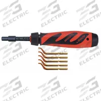 SHAVIV Deburring Tool Set: E111P Blade, Mango II Handle (MPN 155-00232). Key specifications — Brand: SHAVIV; Features: Ergonomic Handle; Blade Trade Number: E111P; Holder Trade Letter: E.
