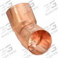 NIBCO Sweat Fitting Tee: 1 in CTS x 1 in CTS, Cup x Cup, Wrot Copper (MPN 9043001)