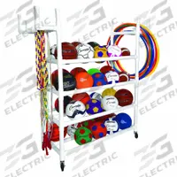 CHAMPION SPORTS Physical Education Equipment Cart: 61 in Overall Lg, 19 in Overall Wd, Plastic (MPN PECART)