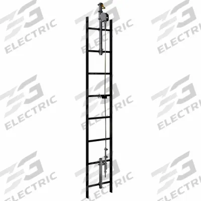 3M Cable Vertical Safety System: Trailing, Steel, Auto, 90 ft Lifeline Lg - Lifeline Systems for Fixed Ladders
