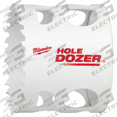 MILWAUKEE Hole Saw: 2 5/16 in Saw Dia., 3.5 Teeth per Inch, 1 5/8 in Max. Cutting Dp - Multi-Material-Cutting Hole Saws without Arbor
