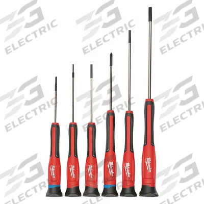 MILWAUKEE General Purpose Screwdriver Set: 1-10 Pieces, 6 Pieces, Phillips/Slotted Tip - General Purpose Screwdriver Sets