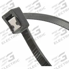 GARDNER BENDER Self Cutting Cable Tie: 14 in Nominal Lg, 4 in Nominal Max. Bundle Dia., Black, 20 PK (MPN 45-314UVBSC). Key specifications — Outdoor Use: Yes; Color: Black; Brand: GARDNER BENDER.
