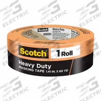 3M Masking Tape: 2020+, Orange, 1 7/16 in Roll Wd, 60 1/8 yd Overall Roll Lg, 6.7 mil Thick, Rubber (MPN 00541). Key specifications — Series: 2020+; Brand: 3M; Backing Material: Crepe Paper; For Location: Indoor/Outdoor; For Surface Type: Metal; Manufacturer Part Number: 00541.