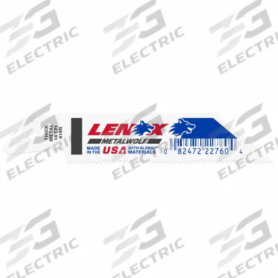 LENOX Reciprocating Saw Blade: 14 Teeth per Inch, 4 in Blade Lg, 0.04 in Blade Thick - Thick-Metal-Cutting Blades