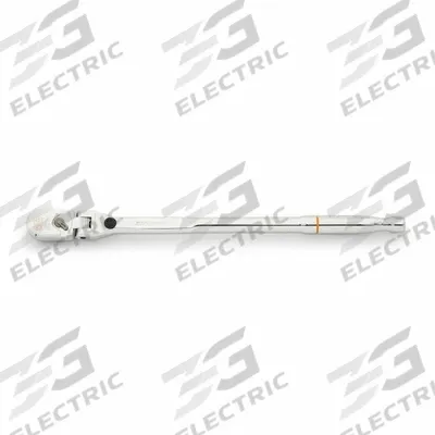 GEARWRENCH Hand Ratchet: Pear, Reversible, 13 1/2 in Overall Lg, Full Polish Chrome - Flex-Head Ratchets