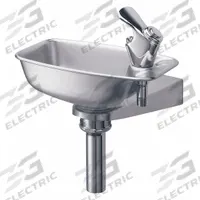 ELKAY Drinking Fountain: On-Wall, 4 7/8 in Ht, 10 in Dp, 11 in Overall Wd, Not ADA Compliant, Gray (MPN EDF15R). Key specifications — Housing Color: Gray; Brand: ELKAY; Vandal Resistant: Not Vandal Resistant; Housing Material: Stainless Steel; Refrigeration: Non-Refrigerated.