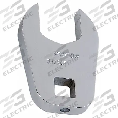 PROTO Crowfoot Socket Wrench: Alloy Steel, Chrome, 1/2 in Drive Size - SAE Open End Crowfoot Wrenches