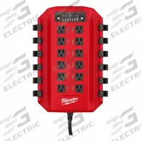 MILWAUKEE Power Manager: 12 Ports, 20 A Input Amps - Max, Packout, NEMA 5-20 (MPN 3333-20A). Key specifications — attr1324911: NEMA 5-20.