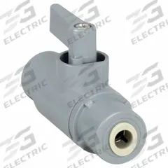 APPROVED VENDOR Manual Two-Way Ball Valve: 1/4 in, PVC, Straight, Push x Push, Full Port Ball Port (MPN 7104590). Key specifications — Brand: APPROVED VENDOR; Handle: Lever.
