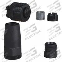TELEMECANIQUE Internal Thread Connector: Pin, M12 Straight Connector, IP67, Straight, Plastic (MPN XZCC12FDP40B). Key specifications — Connector Body Type: Pin; Brand: TELEMECANIQUE SENSORS; Thread Size: M12; Mounting Type: Female Threaded; Mounting Style: Straight Connector; IP Rating: IP67; Housing Material: Plastic; Connector Orientation: Straight.