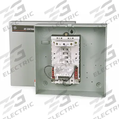 GE Lighting Magnetic Contactor: 2 Poles, 277V AC, 30 A, 3-Wire - Enclosed Mechanically Held Lighting Contactors