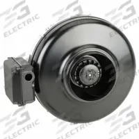 In-Line Duct Fan: 390 cfm Max., 6 in Duct, 130 W, 120V AC, 1 Ph, IP44, Galvanized Steel (MPN PV-150X). Key specifications — Includes: Mounting Bracket; Brand: SOLER & PALAU; Speed Controllable: Yes; High-Efficiency Motor: No; Nameplate Voltage: 120V AC; Number of Speeds: 1; Airflow @ 0.000 in SP - Range: 250 to 499 cfm; High-Efficiency Motor_Broad: Standard-Efficiency Motor.