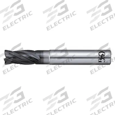 OSG Roughing End Mill: Carbide, WXL Coated, 4 Flute, 6 mm Mill Dia, 13 mm LOC - Fast-Cutting Corner-Chamfer Carbide Roughing End Mills for Hardened Materials
